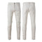 Calça Jeans Masculina Slim Fit com Patches Rasgados e Cós Elástico