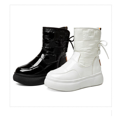 Botas Tobilleras para Mujer con Suela Gruesa y Forro de Terciopelo - Image 8