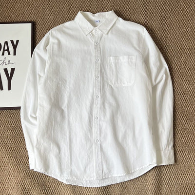 Camisa Casual Suelta Coreana de Manga Larga para Hombre - Image 3