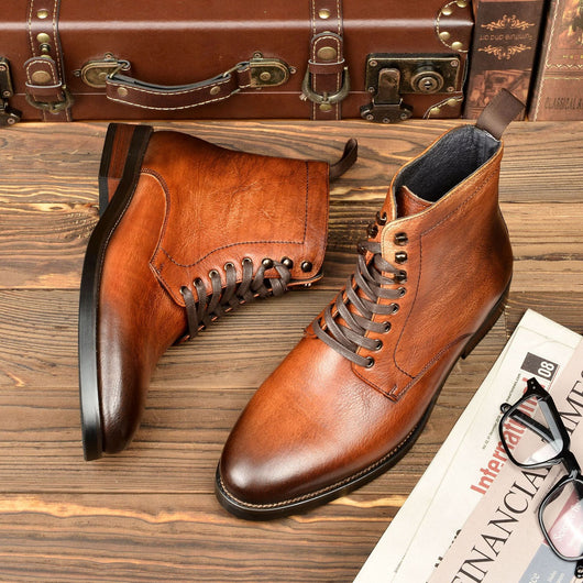Botas Martin Retro con Punta Reforzada y Acabado Artesanal