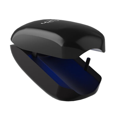 Black UV onychomycosis laser light lamp with a blue interior, partially open, for nail fungus cleaning and quick-drying. - Image 7