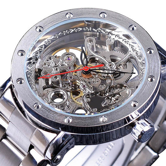 Reloj Mecánico Automático Transparente para Hombre - Diseño Moderno Resistente al Agua - Image 8