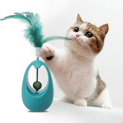 Juguete Interactivo para Gatos con Hierba Gatera y Pelotas Comestibles