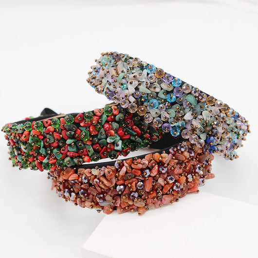 Diadema de Lujo con Partículas de Cristal Brillante - Image 6