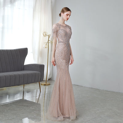 Vestido de Noche Sirena Lujo para Banquete - Image 3