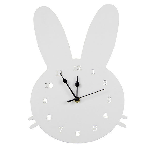 Reloj de Pared Infantil de Madera con Diseño Cartoon