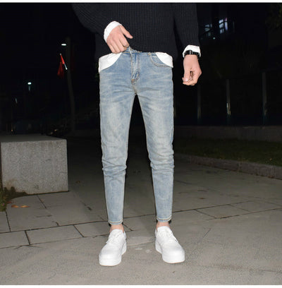 Jeans Vintage Azul Claro Desgastado con Stretch - Image 9