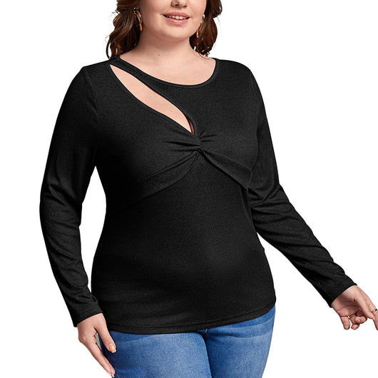 Blusa Ajustada de Manga Larga con Diseño Calado Elegante - Image 5