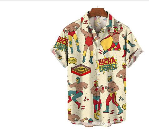 Camisa Hawaiana Estampada 3D para Hombre - Casual de Verano - Image 20