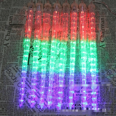 Lámpara Solar Navideña con Luces LED en Forma de Cono de Hielo - Image 36