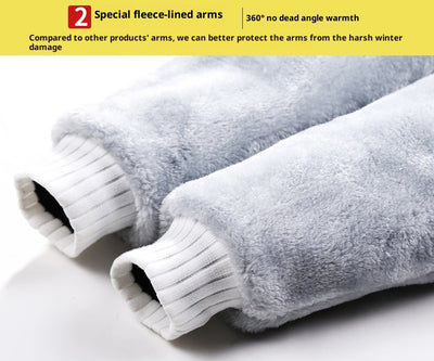 Conjunto Deportivo Dos Piezas Grueso Abrigo Polar para Hombre Talla Grande - Image 13