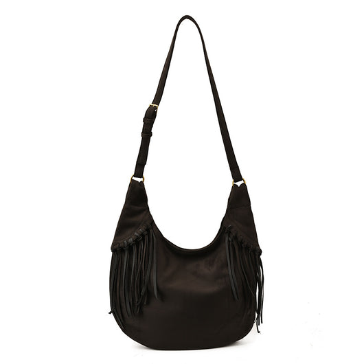 Bolsa Mensajera Retro de Gran Capacidad Tipo Dumpling para Otoño e Invierno - Image 8