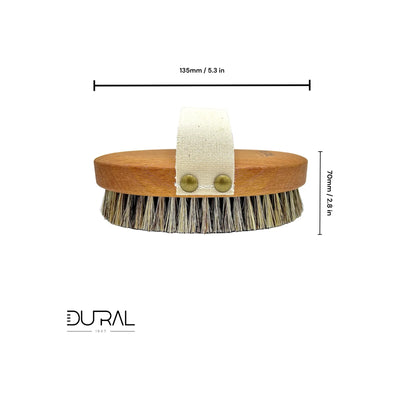 Dural Beech wood wellness brush with horse hair and Tampico fiber - Tekeno
