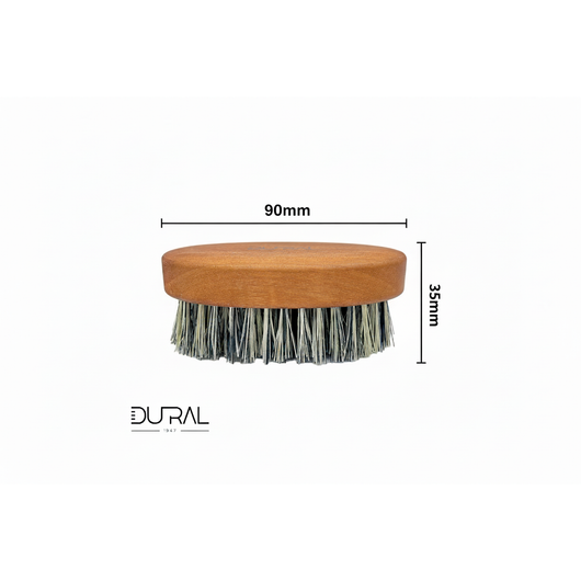 Dural Pearwood Beard Brush with Pure Tampico Fiber - 7 Rows