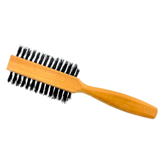 Dural Pear wood half round hair brush with boar bristles - 7 rows - Tekeno