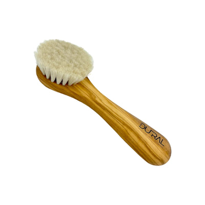 Dural Olive wood face & skin brush with natural goats hair - Tekeno