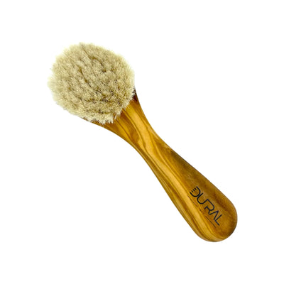 Dural Olive wood face & skin brush with natural goats hair - Tekeno