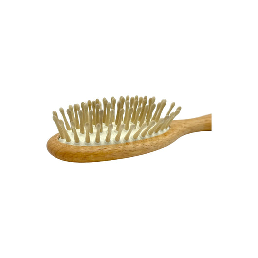 Dural Beech wood rubber cushion hair brush with wooden pins - Tekeno