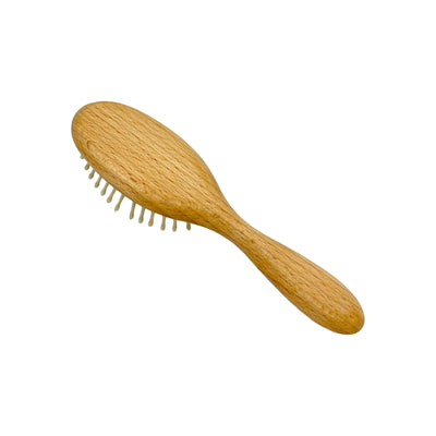 Dural Beech wood rubber cushion hair brush with wooden pins - Tekeno