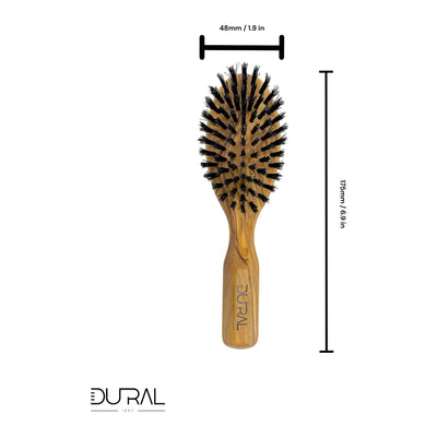 Dural Olive wood hair brush with boar bristles - 7 rows - Tekeno