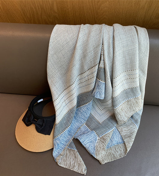 Pañuelo de Seda Fina Protección Solar - Bufanda Versátil para Aire Acondicionado - Image 21