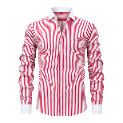 Camisa Ejecutiva de Manga Larga con Cuello Windsor, Stretch y Resistente a Arrugas - Image 5