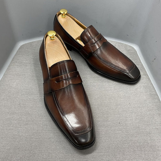 Mocasines de Cuero Italiano Clásico para Negocios - Image 14