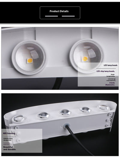 Lámpara de Pared LED Telescópica Blanca Resistente al Agua - Image 15