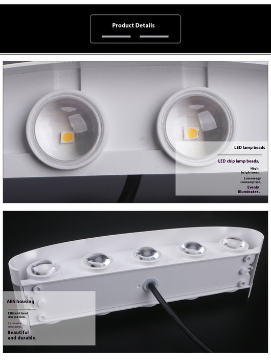 Lámpara de Pared LED Telescópica Blanca Resistente al Agua - Image 15