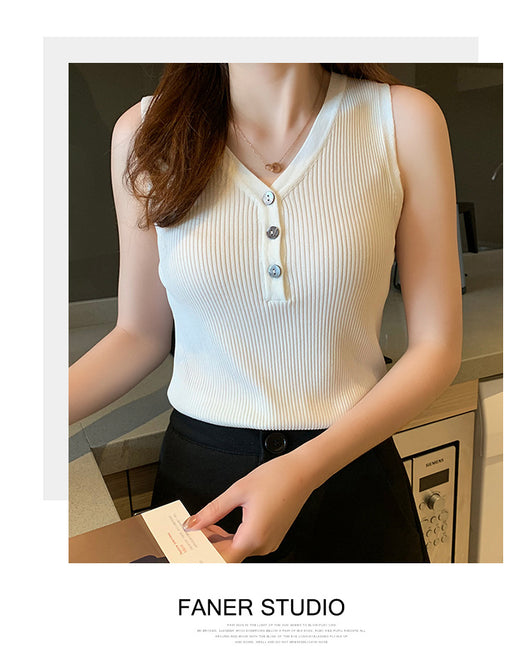 Suéter Entallado Cuello V para Mujer - Image 13