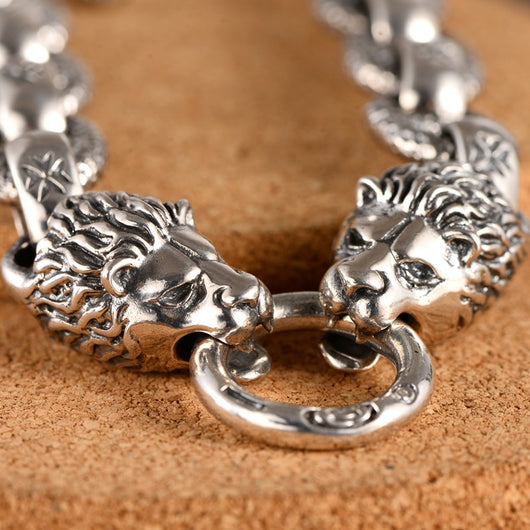 Anillo León de Plata Esterlina Tailandesa - Diseño Retro con Carácter Dominante - Image 9