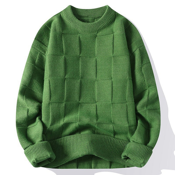 Suéter Minimalista de Cuello Redondo para Hombre