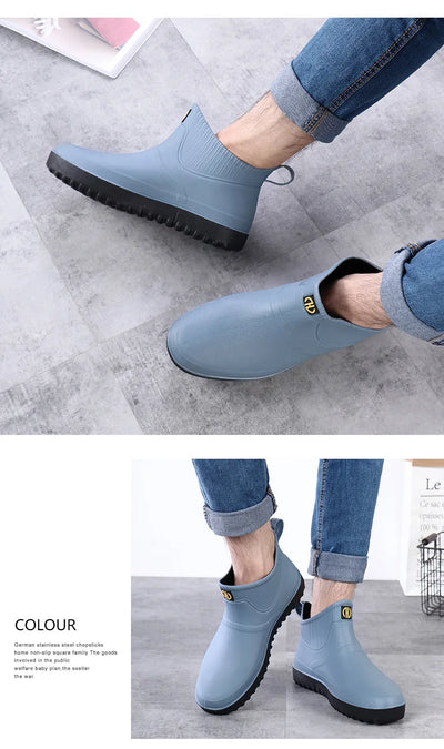 Botas Cortas Impermeables para Hombre con Suela Antideslizante - Image 14