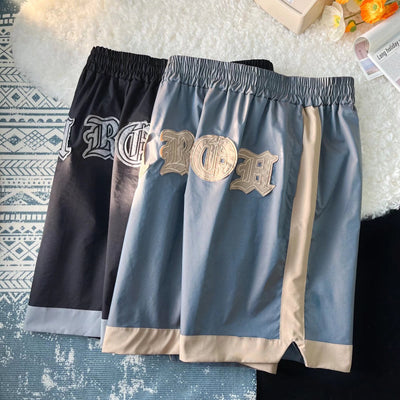 Shorts Deportivos Holgados con Bordado para Hombre - Image 4