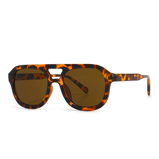 Gafas de Sol Retro Cuadradas con Marco Plano para Street Style - Image 8