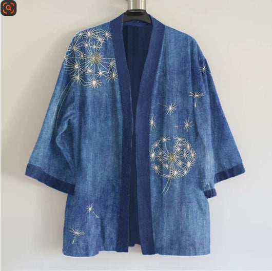 Cardigan Retro Japonés Tejido en 3D para Hombre - Image 7