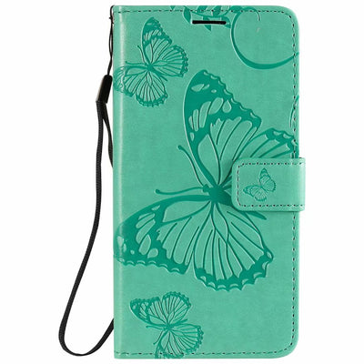 Funda de Cuero para Teléfono con Mariposa Prensada - Image 21