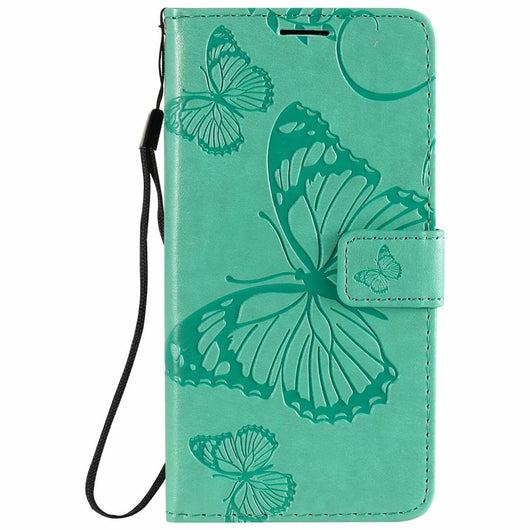 Funda de Cuero para Teléfono con Mariposa Prensada - Image 21