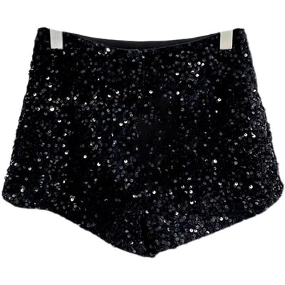 Shorts de Diseño Industrial con Lentejuelas y Costuras Decorativas - Image 10