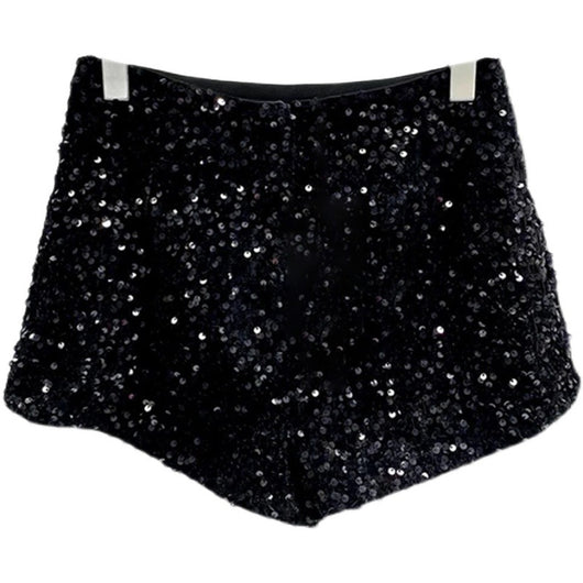 Shorts de Diseño Industrial con Lentejuelas y Costuras Decorativas - Image 10