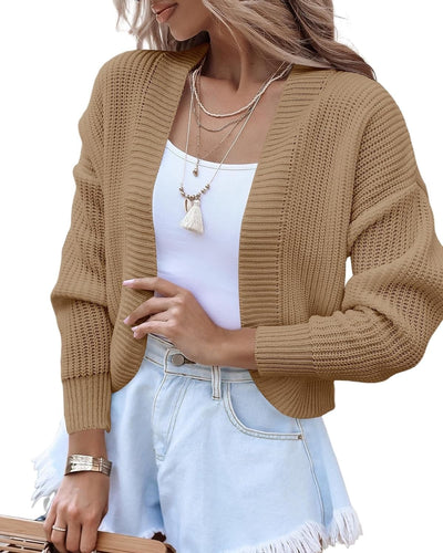 Capa Cardigan Corta Tejida para Mujer - Image 6