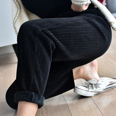 Pantalones de Terciopelo Mink Gruesos y Cálidos para Mujer - Image 8