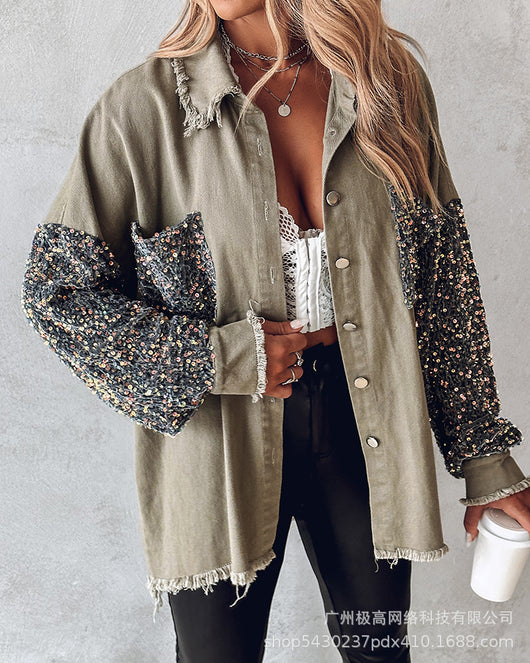 Blusa de Hombros Descubiertos con Patrón Serpentina para Mujer - Image 7