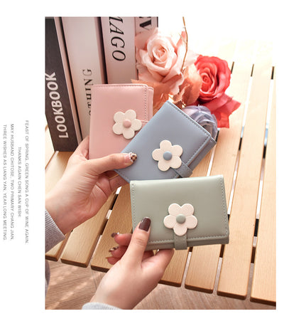 Monedero Floral Compacto - Billetera Pequeña con Diseño Flores - Image 17