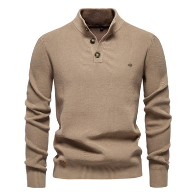 Suéter Business Cuello Alto Hombre - Tejido Premium Liso Casual - Image 2