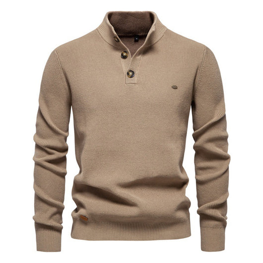 Suéter Business Cuello Alto Hombre - Tejido Premium Liso Casual - Image 2