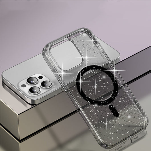 Funda Magnética Antiimpacto con Brillo Glitter para Teléfono