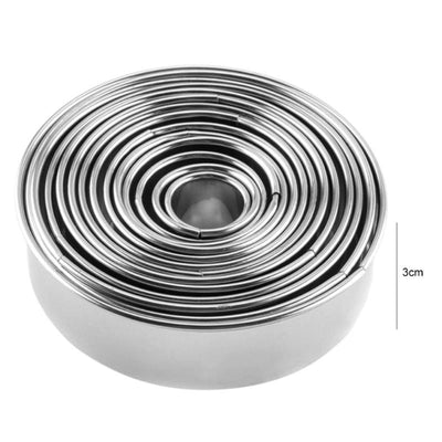 Juego de Moldes Redondos para Pasteles en Acero Inoxidable - Image 13