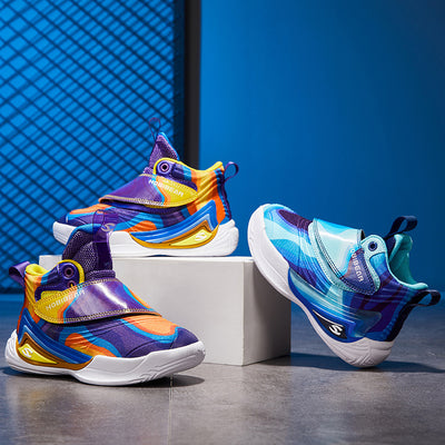 Zapatillas de Baloncesto Infantiles Ligeras con Cuero Transpirable - Image 10