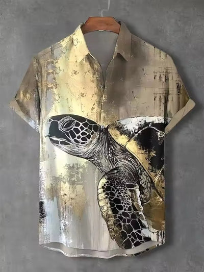 Camisa Estampada Artística para Hombre - Diseño Personalidad - Image 16
